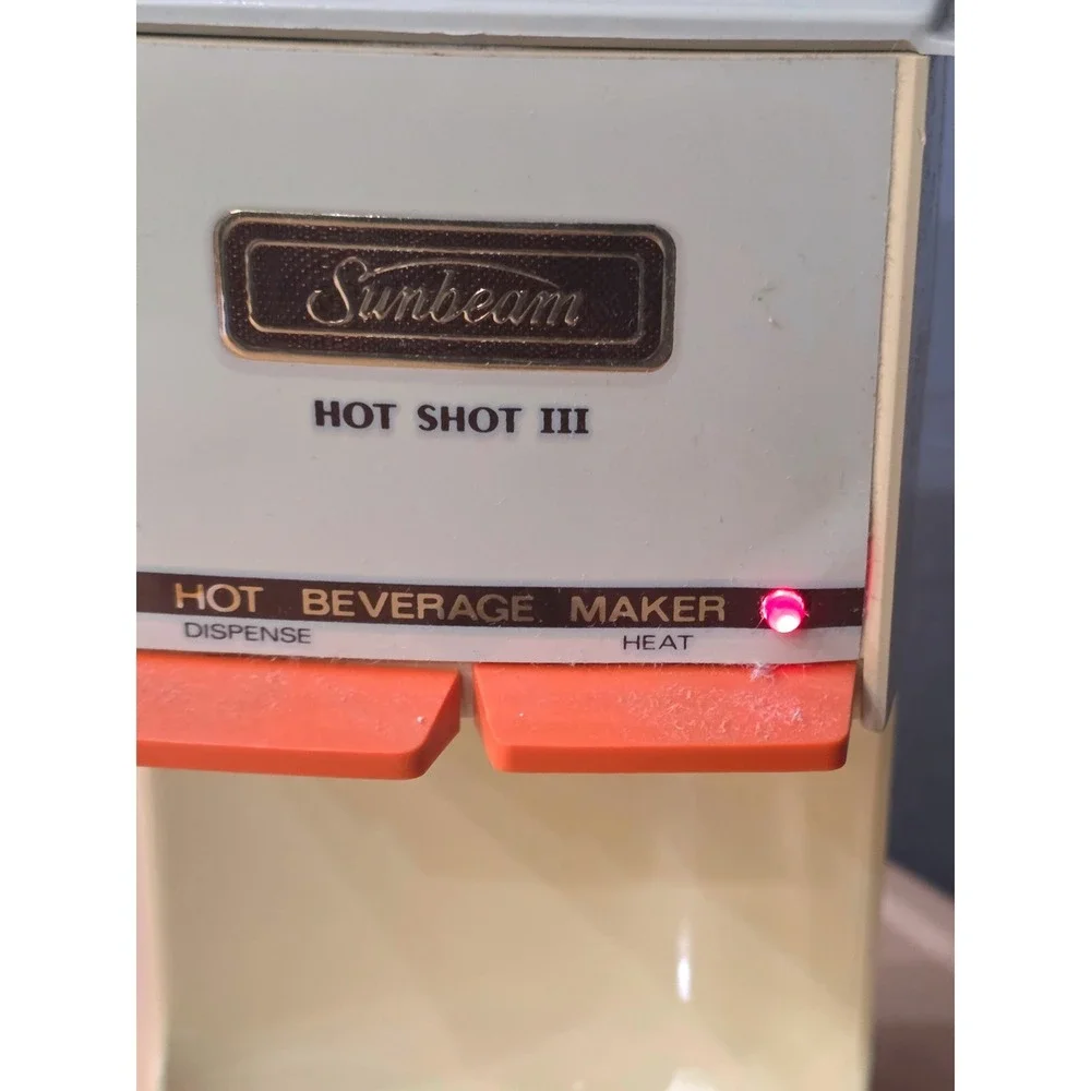 Sunbeam Hot Shot III Hot Beverage Maker 17-16 Water Tea Coffee 1984‎ USA Tested